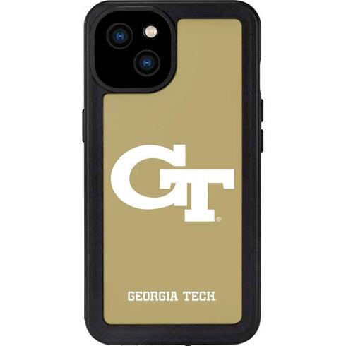 Georgia Institute of Technology Gold GT iPhone 15 Plus Waterproof Case